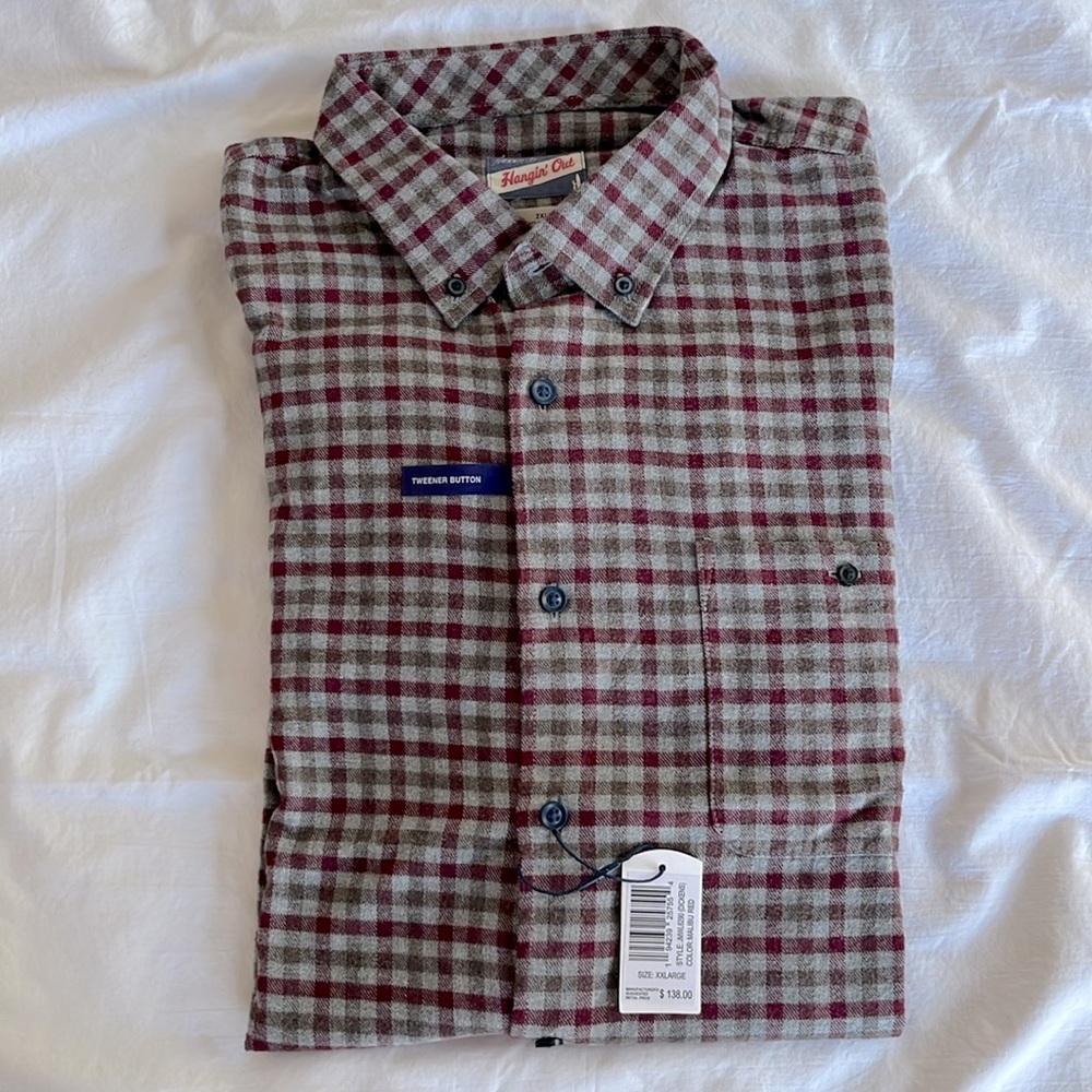 XXL Johnnie-O hangin’ out brand LS Men’s Shirt NWT- Dickens